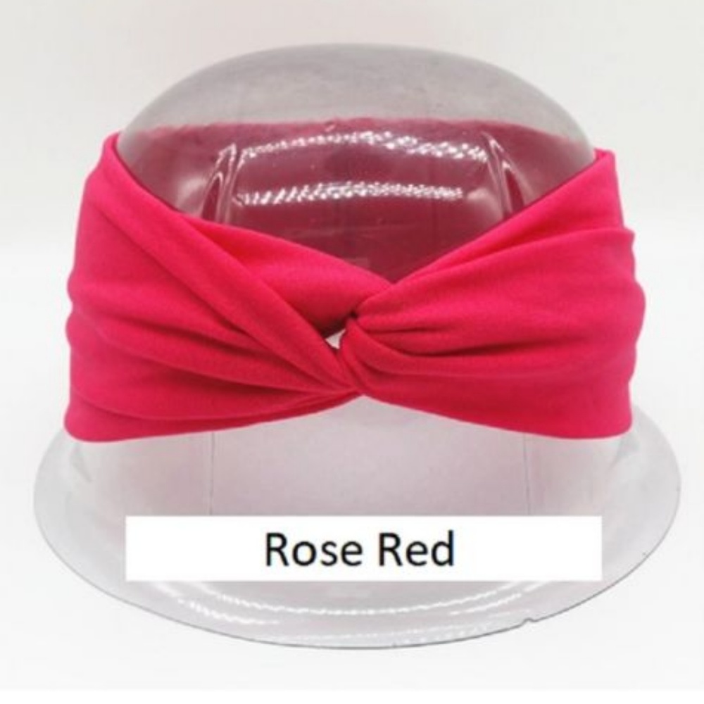 Women's Solid Turban Twist Headband Yoga - Picture 4 of 7